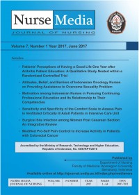 Image of Nurse Media Journal of Nursing (Jurnal Nurse Media)